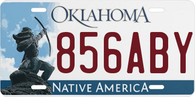 OK license plate 856ABY