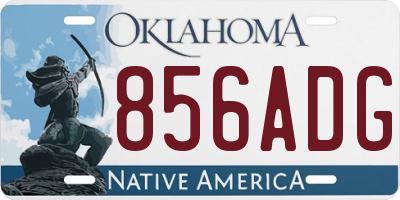 OK license plate 856ADG