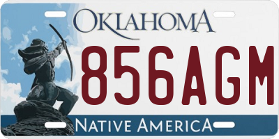 OK license plate 856AGM