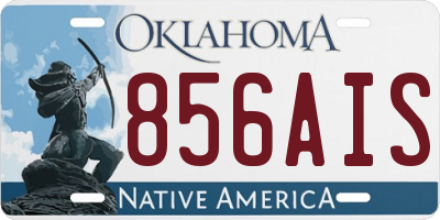 OK license plate 856AIS