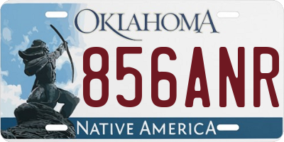 OK license plate 856ANR