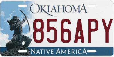 OK license plate 856APY