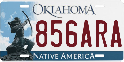 OK license plate 856ARA