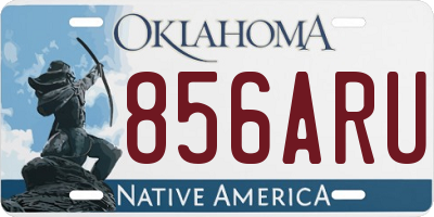 OK license plate 856ARU