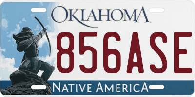 OK license plate 856ASE