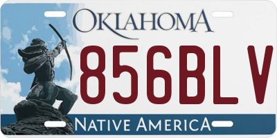 OK license plate 856BLV