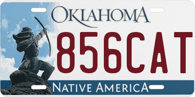 OK license plate 856CAT