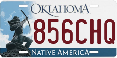 OK license plate 856CHQ