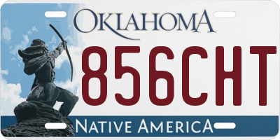 OK license plate 856CHT
