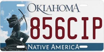OK license plate 856CIP