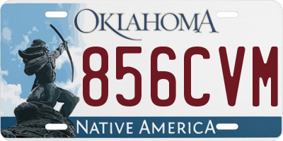 OK license plate 856CVM