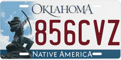 OK license plate 856CVZ