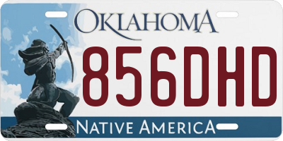OK license plate 856DHD