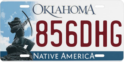 OK license plate 856DHG