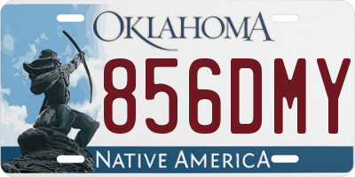 OK license plate 856DMY