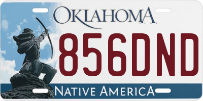OK license plate 856DND