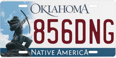 OK license plate 856DNG
