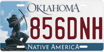 OK license plate 856DNH