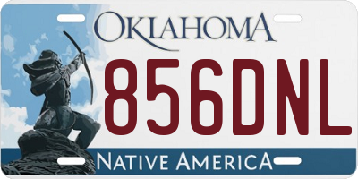 OK license plate 856DNL