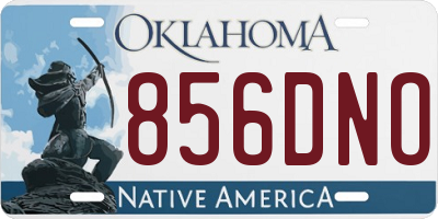 OK license plate 856DNO
