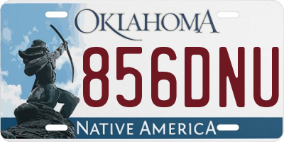 OK license plate 856DNU