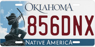 OK license plate 856DNX