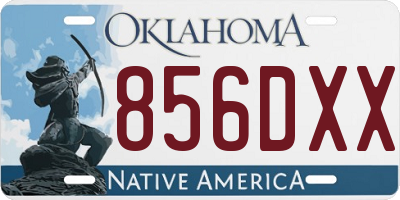 OK license plate 856DXX