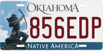 OK license plate 856EDP
