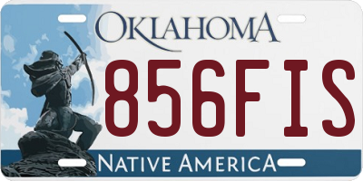 OK license plate 856FIS