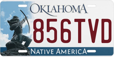 OK license plate 856TVD
