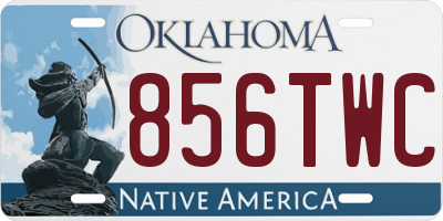 OK license plate 856TWC