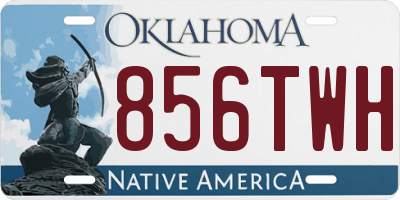 OK license plate 856TWH