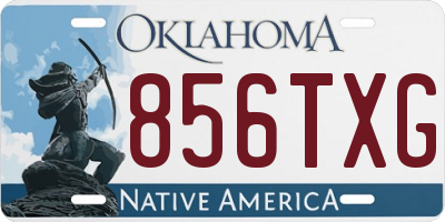 OK license plate 856TXG