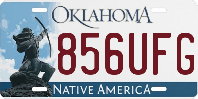 OK license plate 856UFG