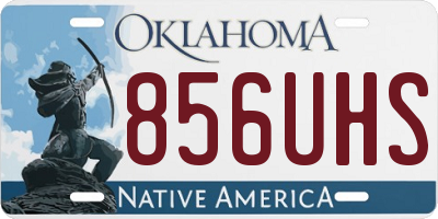 OK license plate 856UHS