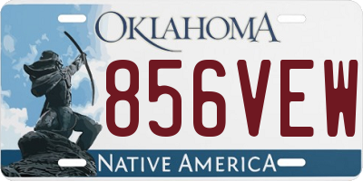 OK license plate 856VEW