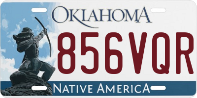 OK license plate 856VQR