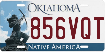 OK license plate 856VQT