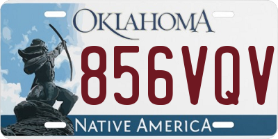 OK license plate 856VQV