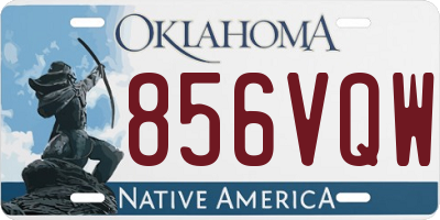 OK license plate 856VQW