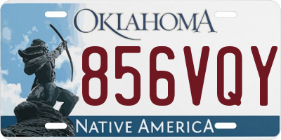 OK license plate 856VQY