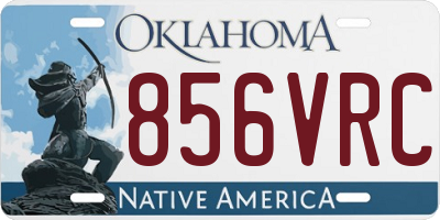 OK license plate 856VRC