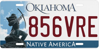 OK license plate 856VRE