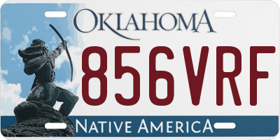 OK license plate 856VRF