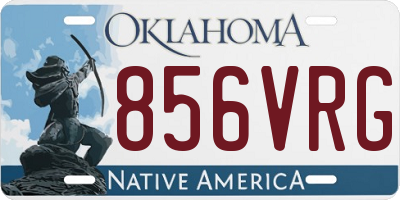OK license plate 856VRG