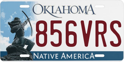 OK license plate 856VRS