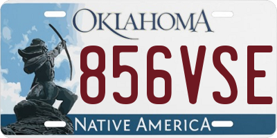 OK license plate 856VSE
