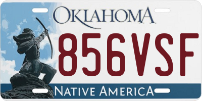 OK license plate 856VSF