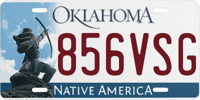 OK license plate 856VSG