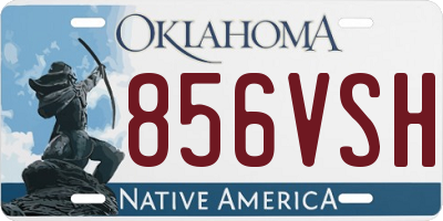 OK license plate 856VSH